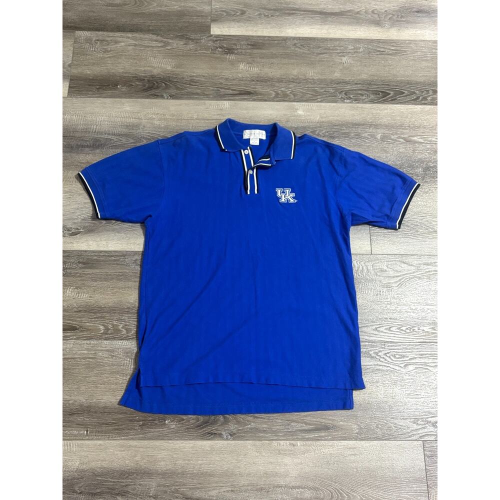 Vintage University Of Kentucky Wildcats Embroidered Polo Shirt - Men’s Large